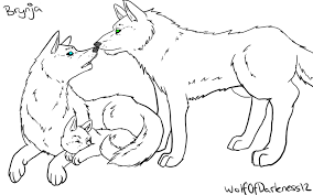 Download and print for free. Wolf Family Lineart By Wolfofdarkness12 On Deviantart
