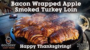 Best Kamado Grill Recipe Bacon Wrapped Apple Smoked Turkey Loin The Top Outdoor Bbq Kamado Grill Recipe For Smoked Turkey Apple Turkey Recipes Bacon Wrapped
