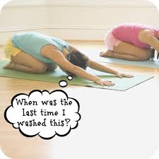 You May See The Sweat On Your Yoga Mat After Class But You Might Not See All The Oils Foot Dirt Studio Floor Grime A Yoga Funny Yoga Training Yoga Positions