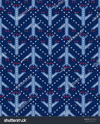 knitted pattern of the flying planes on a blue background