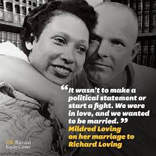 57 years ago my marriage would have been illegal. On this Loving Day, we  celebrate the power of love that knows no bounds. John and my interracial  marriage stands