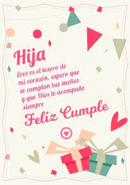 La vida te puso en mi camino y, aunque al principio me asusté un poco, hoy doy gracias a dios por haberme concedido el privilegio de ser tu madre. Linda Tarjeta De Cumpleanos Para Mi Hija Tarjetas De Feliz Cumpleanos Feliz Cumpleanos Mi Hija Felicitaciones De Cumpleanos Hija