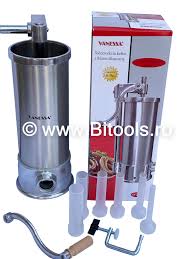 Aparat de facut carnati din inox.simplu de folosit și ușor de curățat,capacitate : Masina Pentru Umplut Carnati 6 Kg Cumpara Acum Din Magazinul Cu Scule Bitools Ro