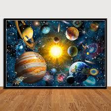 Lukisan mural tentang planet lusr angkasa. Lukisan Seni Planet Modern Anak Anak Hadiah Poster Dinding Semesta Dekorasi Rumah Ruang Tamu Lukisan Seni Sistem Surya Buy Sistem Tata Surya Seni Lukisan Alam Semesta Dinding Gambar Planet Seni Lukisan Product On