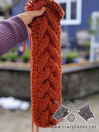 Cable knitting is a style of knitting in which textures of crossing layers are achieved by permuting stitches. Super Bulky Cable Knit Headband Crazy Hands