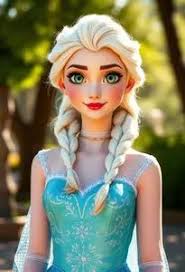 Disney Elsa Green Dress Face Swap