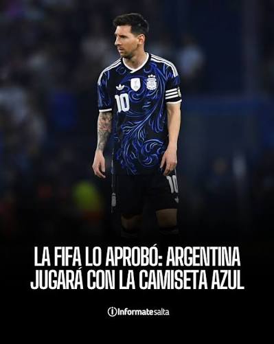 🔵🇦🇷 Argentina jugará de azul ante Inglaterra. 👕 La FIFA aceptó el pedido de la AFA y la Selección utilizará su camiseta alternativa en la semifinal del Mundial. 🔥 La Scaloneta irá