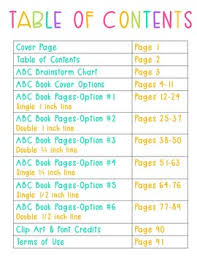 Abc Book Template For Second Grade