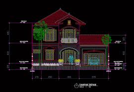 Download Desain Rumah Klasik Mewah Type 280 Dwg Autocad Asdar Id