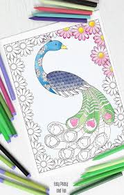 There were only a few types left, such as the green peacock, the blue peacock and the kongo peacock. Love Peacock Coloring Page Easy Peasy And Fun