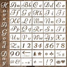 Check out our 2 inch letter stencils selection for the very best in unique or custom, handmade pieces from our shops. Reastar Letter Stencil Pack Of 40 Stencil Letters Plastic Alphabet Stencils Reusable Number Stencils For Diy Painting Wooden Floors Paper Windows Glass Amazon De Home Kitchen