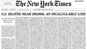 Decoo, uno de los pediatras más reconocidos en la comunidad latina de nueva york, fue uno de varios galenos dominicanos, que estuvieron entre los primeros muertos por el coronavirus. Coronavirus La Emotiva Portada De The New York Times Con Los Nombres De Mas De Mil De Las Casi 100 000 Victimas De Covid 19 En Estados Unidos Bbc News Mundo