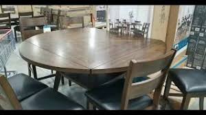 Counter height table and chairs. Costco 7 Piece Square To Round Counter Height Dining Set 799 Youtube