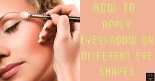 Apply a generous amount of a creamy bronze eyeshadow to eyelids, and follow up with the beautiful blue detail in the corners of the eyes for the final touch. How To Apply Eyeshadow On Different Eye Shapes Eyes