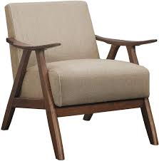 Lexicon Fabric Accent Chair Brown Mid Century Modern Chair Furniture In 2020 Brown Accent Chair Fabric Accent Chair Accent Chairs