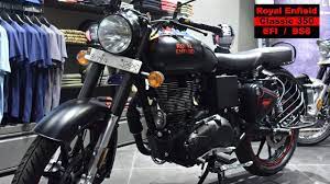 Check mileage, colors, classic speedo stealth black, airborne blue, stormrider sand, gunmetal grey, classic black, chrome black. Bs6 Royal Enfield Classic 350 Stealth Black Bs6 Engine Exhaust Sound On Road Price Mileage Youtube