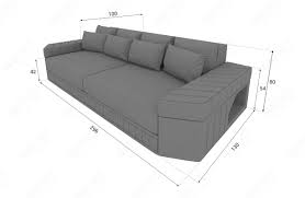 Durch die große sitztiefe genau das richtige zum entspannen. Big Sofa Skyline Mit Led Beleuchtung Grau Weiss Ab Lager Bei Nativo Mobel Oesterreich