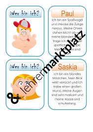 Durch Dieses Klassikerspiel Lassen Sich Ideal Die Merkmale Einer Perfekten Personenbeschreibung Erfassen Umf Lehrmaterial Personenbeschreibung Leichter Lernen