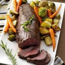 Keep the beef broth handy, if the pan drippings threaten to burn, just add a bit of stock to the pan. Beef Tenderloin With Roasted Vegetables Vegetable Recipes Recipes Roasted Vegetables