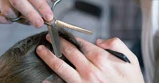 The length between cuts and how many cuts depend on the length of your hair. How To Texturise Hair With A Thinning Scissor Barber Basics Dark Stag