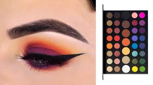 The key to any smokey eye look: Morphe X James Charles Artistry Palette Sunset Eyeshadow Tutorial Youtube
