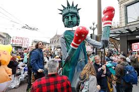 Another ‘No Kings’ protest stretches a mile through downtown Seattle