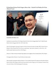 Bekas ketua polis negara (kpn), tan sri mohamad fuzi harun menamatkan zaman duda apabila memilih pengarah. Pdf Pelantikan Ketua Polis Negara Baru Sah