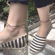 Halhal Halhal Neckattoo Facetattoo Hiptattoo Fingertattoo Napetattoo Wristtattoo S Ankle Bracelet Tattoo Anklet Tattoos Ankle Tattoos For Women
