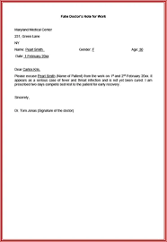 19 fake doctor s note templates in word pdf realia project