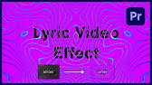 Premiere pro 2019 and above full hd video tutorial included no plugin music is not included, but you can find it. Lyrics Video Premiere Pro Templates Youtube