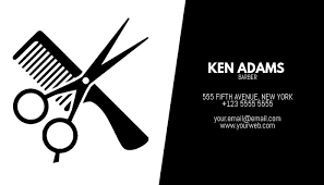 Elegant woman logo with business card for salon, hairstylist, makeover, beauty care. Barber Business Card Template Postermywall