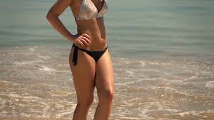 What makes a good 'bikini body'? Woman Body Walking On The Beach Slow Motion 240fps Stock Video Footage Storyblocks
