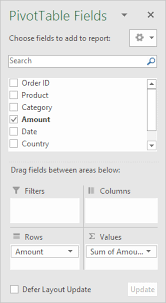 Pivottable Fields Pane Pivot Table Excel Excel Tutorials