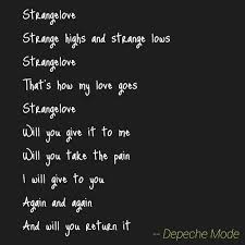 Music for the masses (1987). Strangelove Depeche Mode Depeche Mode For You Song Best Song Lyrics