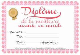 Un Diplome De La Meilleure Mamie Bonne Fetes Mamie Cadeau Anniversaire Maman Dessin Fete Des Meres