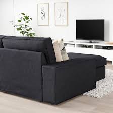 Kivik Hoekbank 6 Zits Met Chaise Longue Hillared Antraciet Ikea In 2020 Kivik Sofa Ikea Kivik Love Seat