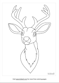 Coloring pages of deer heads. Woodland Deer Head Coloring Pages Free Animals Coloring Pages Kidadl