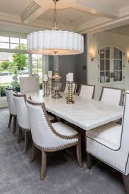 Traditional Formal White Dining Room With Marble Dining Table Diningroomideas Dining Room Table Marble Dining Room Table Decor Formal Dining Room Table