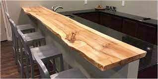 Custom wood bar countertops made of lyptus in flat grain construction for a space designed by roger yiengst of kountry kraft. Pin By Maxine Marie On Cabin Wood Bar Top Kitchen Bar Table Bar Countertops
