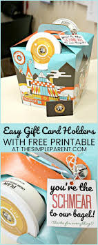Cater your next event—you can order box lunches, breakfast nosh boxes, drinks and more for delivery or pickup. Unique Gift Card Holders Free Bagel Themed Thank You Printable The Simple Parent