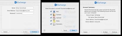 How do i fix when there's no internet connection on my macbook? Configuring A Microsoft Exchange Internet Account On Mac Os X