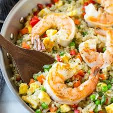 Shrimp Cauliflower Fried Rice Recipe Cauliflower Fried Rice Best Shrimp Recipes Fried Cauliflower