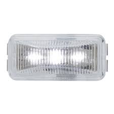 Small Rectangular Led Marker Light In White Clear