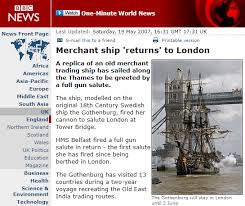 Swedish replica ship started in 2005 ...