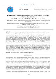 Usa company executive email address. Https Www Ijmrhs Com Medical Research Iron Deficiency Anemia And Associated Risk Factors Among Teenagers In Najran Saudi Arabia Pdf
