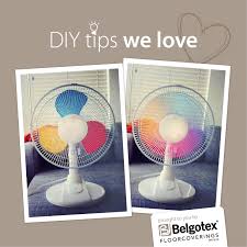 Of course, now i recommend taking the fan down and outside to spray the parts and then reinstall. Make A Room Cool In More Ways Than One Paint Fan Blades Three Different Colours And Watch It Form A Rainb Carpet Cleaning Company Spinning Art Round Carpets