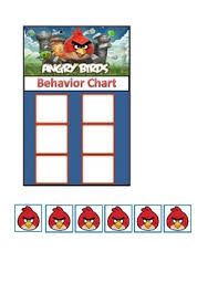 Behavior Chart Angry Birds