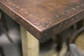 Large neoclassic dining table metal finish: Copper Dining Table Copper Furniture Peppermill