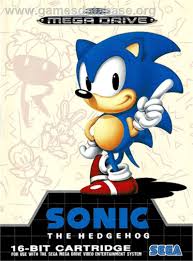 Sonic Box Cover For Sonic The Hedgehog On The Sega Genesis Sonic Sonic The Hedgehog Sega Mega Drive