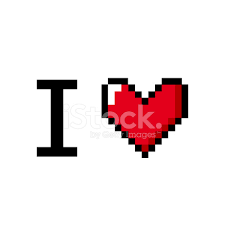 Vier herzen der liebe von gross bis klein symbol pixelkunstart lizenzfreie fotos bilder und stock fotografie image. Pixel Art Die Ich Liebe Dich Stock Vektorgrafik Freeimages Com